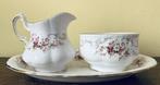 Roomstelletje met schotel Paragon 'Rose Bouquet', Antiek en Kunst, Antiek | Servies los, Ophalen of Verzenden