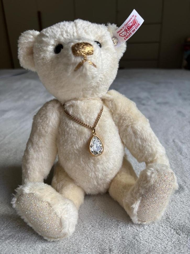 Steiff Teddybeer Diamant, Verzamelen, Beren en Cherished Teddies, Zo goed als nieuw, Stoffen beer, Steiff, Ophalen of Verzenden