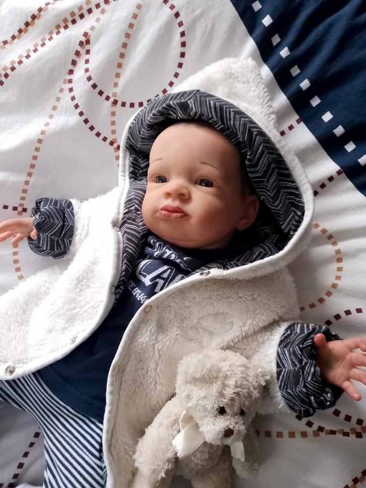 Reborn heerlijk ventje, Verzamelen, Poppen, Zo goed als nieuw, Ophalen of Verzenden