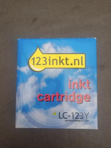 lc-123y brother inkt geel yellow DCP MFC
