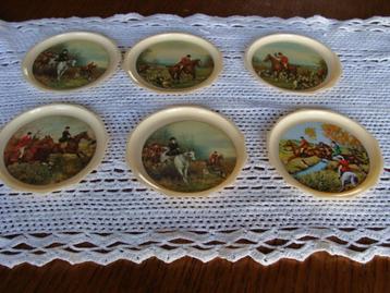 sous-verres 6 poinçonné Italie Everlst sur la chasse vintage beschikbaar voor biedingen