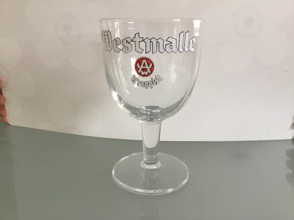 Verre westmalle, Collections, Marques de bière, Enlèvement ou Envoi, Comme neuf, Autres marques