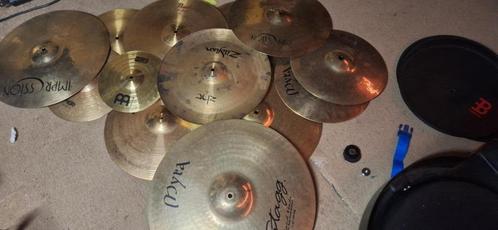 cymbalen, Muziek en Instrumenten, Drumstellen en Slagwerk, Gebruikt, Overige merken, Ophalen