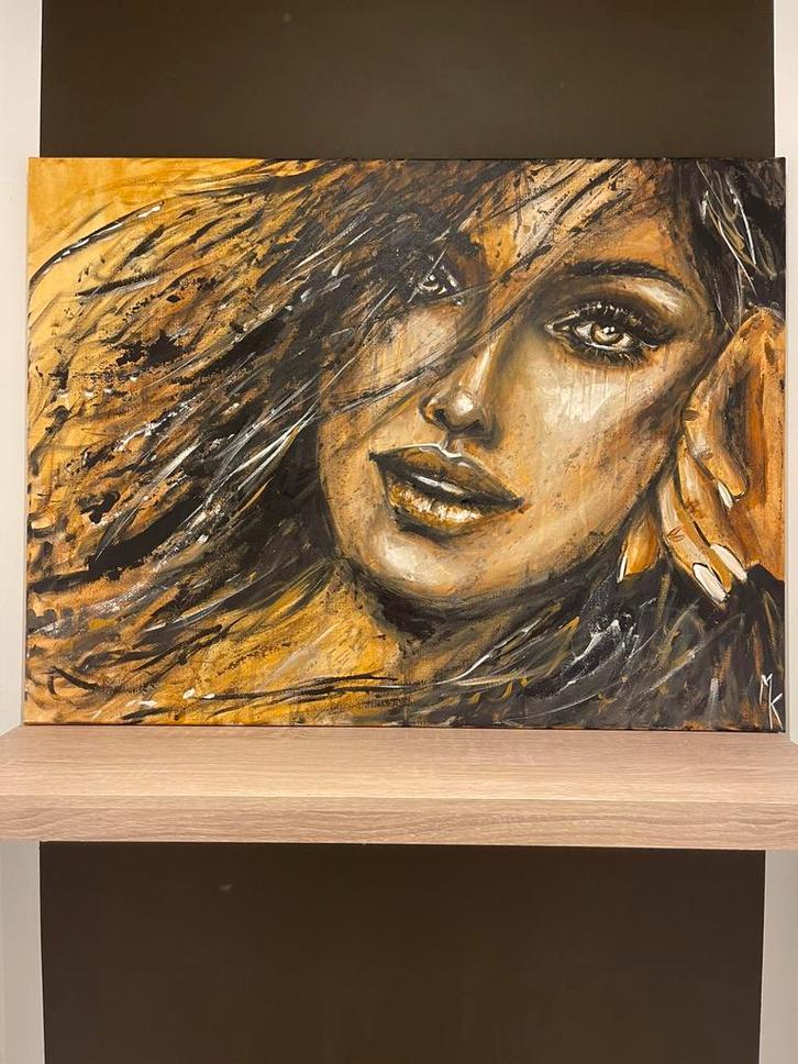 Jolie grande peinture sensuelle Mk Art, Antiquités & Art, Art | Peinture | Moderne, Enlèvement