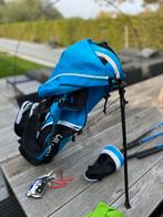 Blauwe golfzak starter kids 5-8 jaar  + 4 basis golfsticks, Sport en Fitness, Golf, Ophalen, Zo goed als nieuw