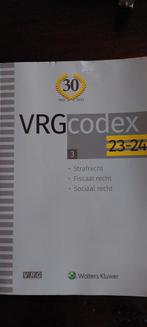 VRG Codex 2023-2024, Enlèvement ou Envoi, Comme neuf