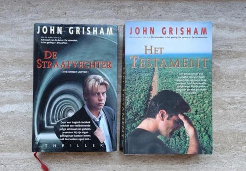 De straatvechter + Het testament, thrillers van John Grisham, Boeken, Thrillers, Nieuw, Amerika, Ophalen of Verzenden