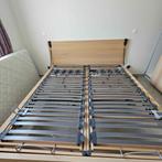 Bedonderstel Ikea Malm, Huis en Inrichting, Slaapkamer | Bedden, Ophalen, Beige, Tweepersoons, Zo goed als nieuw