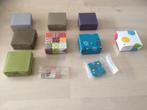 Vierkante doosjes in verschillende kleuren UITVERKOOP, Enlèvement ou Envoi, Cadeau d'accouchement, Neuf