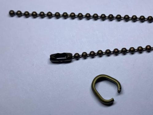 4 sets Ketting 90cm met slot en ring voor cabochon hanger, Hobby & Loisirs créatifs, Fabrication de Perles & Bijoux, Neuf, Fil