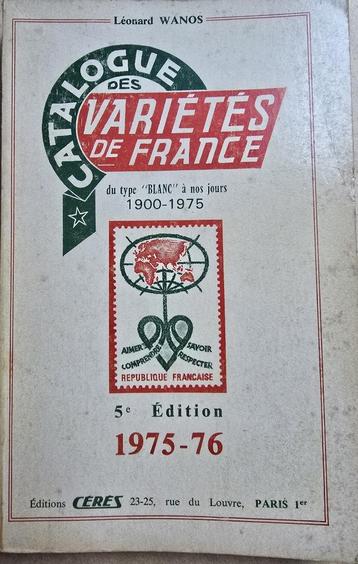 Catalogus Franse Postzegelvariëteiten 1900 - 1975 beschikbaar voor biedingen