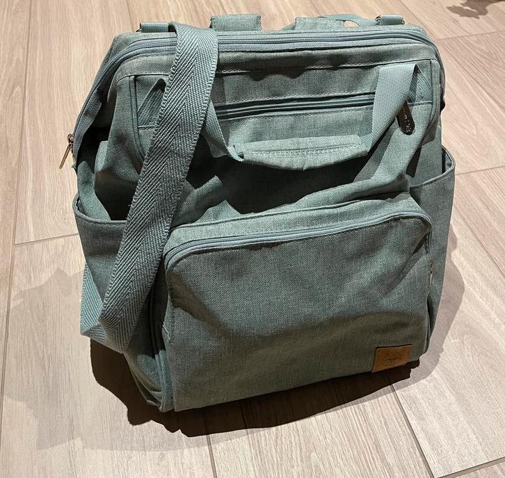 Luiertas Lässig, kleur mint, Kinderen en Baby's, Luiertassen, Zo goed als nieuw, Rugzak, Ophalen