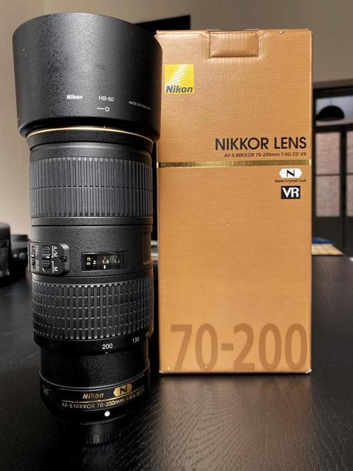 AF-S Nikkor 70-200mm F/4G ED VR for Nikon, TV, Hi-fi & Vidéo, Photo | Studio photo & Accessoires, Comme neuf, Enlèvement ou Envoi