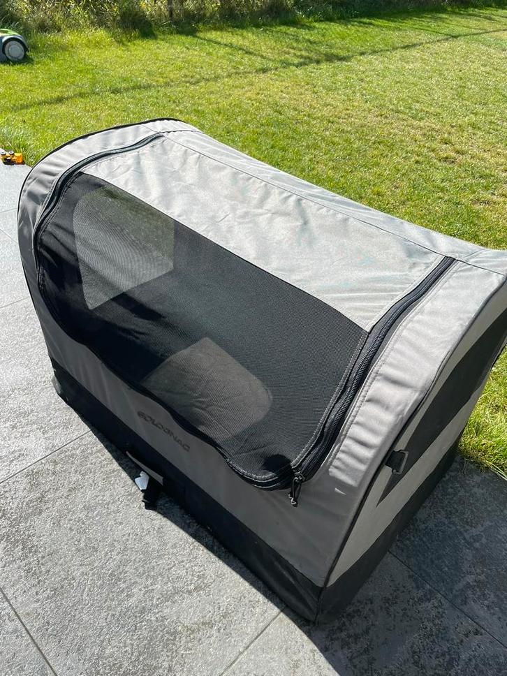 SOLOGNAC OPVOUWBARE BENCH VOOR 1 HOND 100 GRIJS, Dieren en Toebehoren, Transportboxen, Ophalen