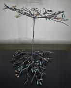 Metalen boom sculptuur., Huis en Inrichting, Ophalen of Verzenden, Gebruikt