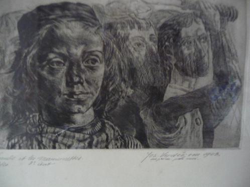 JOS VERDEGEM - ETS - ORIGINEEL GESIGNEERD, Antiek en Kunst, Kunst | Etsen en Gravures, Ophalen of Verzenden