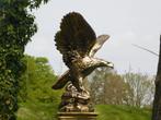 Adelaar in vliegende beweging - polystone - goud/zwart, Antiek en Kunst, Curiosa en Brocante, Ophalen of Verzenden