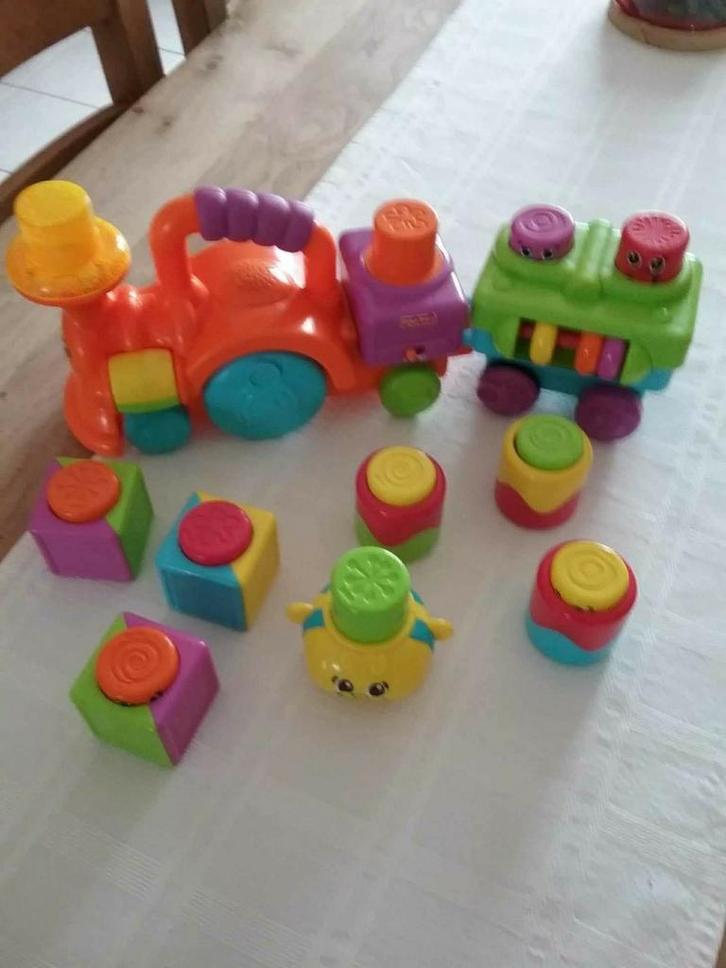 Train rigolo musical avec blocs., Kinderen en Baby's, Speelgoed | Fisher-Price, Zo goed als nieuw, Ophalen