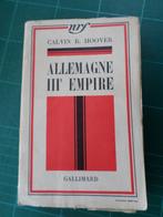Allemagne IIIe empire (Calvin B.Hoover) – 1934 – 258 pages, Enlèvement ou Envoi, Calvin B.Hoover, Utilisé, Europe