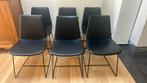Joli Rafael 6 stoelen (schade aan zitting), Huis en Inrichting, Stoelen, Ophalen, Overige materialen, Gebruikt, Zwart