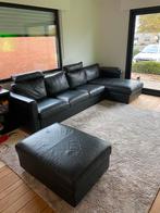 Siège en cuir noir - canapé - ikea - cuir de buffle, Enlèvement ou Envoi, Comme neuf, Cuir