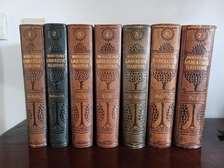 Nouveau Larousse Illustré - 1900 - 7 volumes - Claude Augé, Antiek en Kunst, Antiek | Boeken en Manuscripten, Ophalen