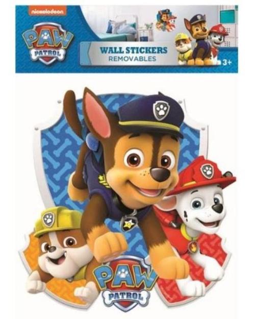 Paw Patrol Muursticker Chase, Rubble, Marshall, Kinderen en Baby's, Kinderkamer | Inrichting en Decoratie, Nieuw, Wanddecoratie