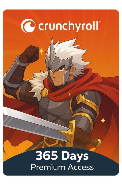 Crunchyroll 365 Days Premium Access, Tickets en Kaartjes, Kortingen en Cadeaubonnen, Twee personen, Overige typen, Kortingsbon
