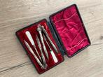 Verzilverde Kreeft-notenkraker set + originele doos, Ophalen of Verzenden