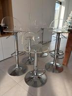 6 design barstoelen - Goede staat, Huis en Inrichting, Barkrukken, Ophalen, Gebruikt