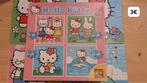 4 puzzels Hello Kitty 6 9 12 16 stuks, Ophalen of Verzenden, Minder dan 10 stukjes, Gebruikt, 2 tot 4 jaar