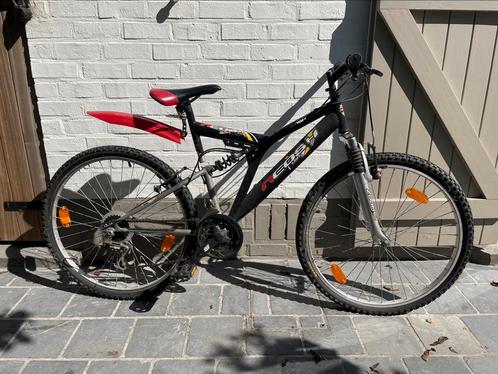 Stoere Tiener Mountainbike – Zwart/Rood | Neosh | Topstaat!, Fietsen en Brommers, Fietsen | Mountainbikes en ATB, Zo goed als nieuw