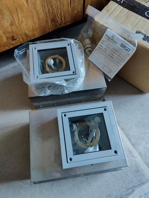2 x dezelfde inbouw grond spots (Wever & Ducré), Tuin en Terras, Buitenverlichting, Zo goed als nieuw, Spots, Netvoeding, Waterbestendig
