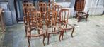 9 chaises de salles à manger en chêne style Louis XV, Ophalen