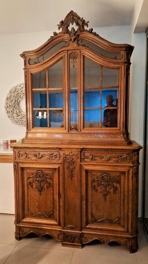 Prachtige Luikse vitrinekast eind 18de eeuw, Antiek en Kunst, Antiek | Meubels | Kasten, Ophalen
