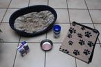 Mand, kussen, plaid en kom voor kleine honden of katten, Dieren en Toebehoren, Honden-accessoires, Ophalen, Gebruikt