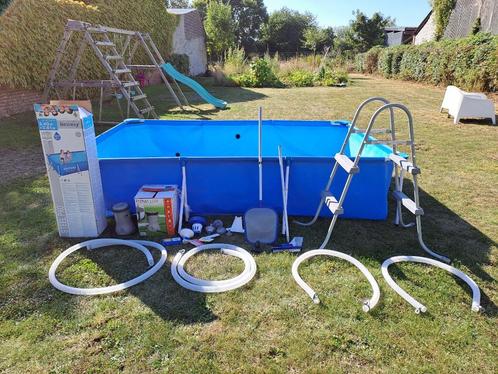 Piscine Bestway + accessoires, Tuin en Terras, Zwembaden, Gebruikt, Opzetzwembad, Minder dan 80 cm, 200 tot 400 cm, 200 tot 300 cm