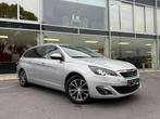 Peugeot 308 TREKHAAK / NAVIGATIE / AIRCO / PARKEERSENSOREN /, Auto's, Euro 5, Stof, Gebruikt, Zwart