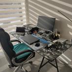 schrijftafel + bureaustoel, Ophalen, Gebruikt