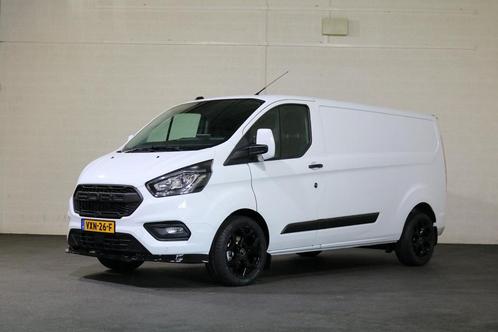 Ford Transit Custom 2.0 TDCI 130pk L2 H1 Black Edition Autom, Auto's, Bestelwagens en Lichte vracht, ABS, Airconditioning, Centrale vergrendeling