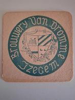 Oud bierviltje brouwerij Van Dromme Izegem, Verzamelen, Biermerken, Ophalen of Verzenden, Zo goed als nieuw