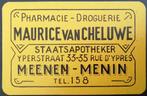 1 Speelkaart Pharmacie Maurice Van Cheluwe, Verzamelen, Ophalen of Verzenden, Zo goed als nieuw