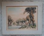 2 etsen van Hebbelinck, o.a. La maison de Passeur 3/350, Ophalen of Verzenden