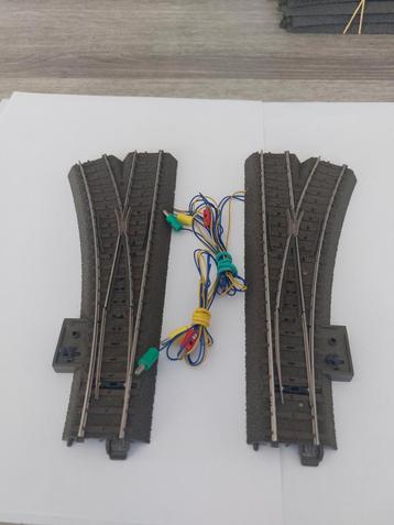 Marklin Ho lot de 2 aiguillages avec moteur, Analogique, Enlèvement ou Envoi, Courant alternatif, Rails