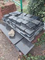 Graniet tegels hoogglans – zwarte natuursteen – pallet, Tuin en Terras, Ophalen, Natuursteen