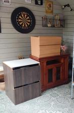 3 opbergkasten Ladekasten tv meubel te geef enkel samen, Tuin en Terras, Ophalen, Gebruikt