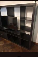 Zwarte Tv meuble, Huis en Inrichting, Kasten |Televisiemeubels, Ophalen of Verzenden, Gebruikt