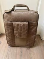 Delvaux airess upright canvas met leer reiskoffer origineel, Uitschuifbare handgreep, 50 tot 60 cm, Leer, Ophalen of Verzenden