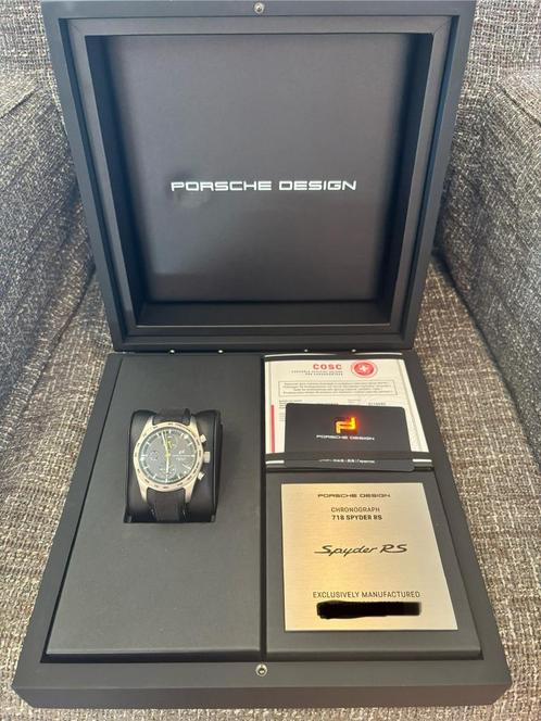 PORSCHE DESIGN CHRONOGRAPH 718 SPYDER RS, Handtassen en Accessoires, Horloges | Heren, Nieuw, Polshorloge, Overige merken, Overige materialen