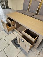 Volledige eetkamer set in eik – stevige en stijlvolle set, Huis en Inrichting, Complete eetkamers, Ophalen, Gebruikt, 6 tot 8 stoelen
